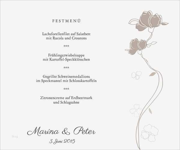 Menükarte Vorlage Word Beste Windlicht Als Menükarte Zur Hochzeit Stilisierte Blume