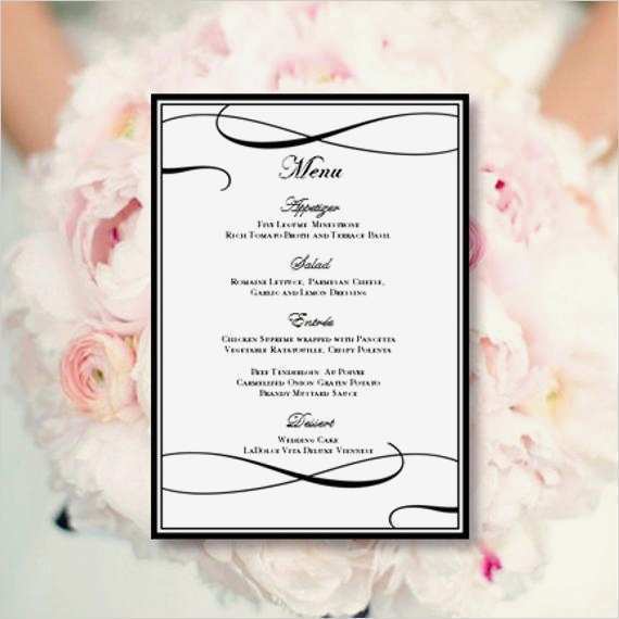 Menükarte Vorlage Word Cool Es ist Liebe Menükarte Hochzeit Schwarzweiß