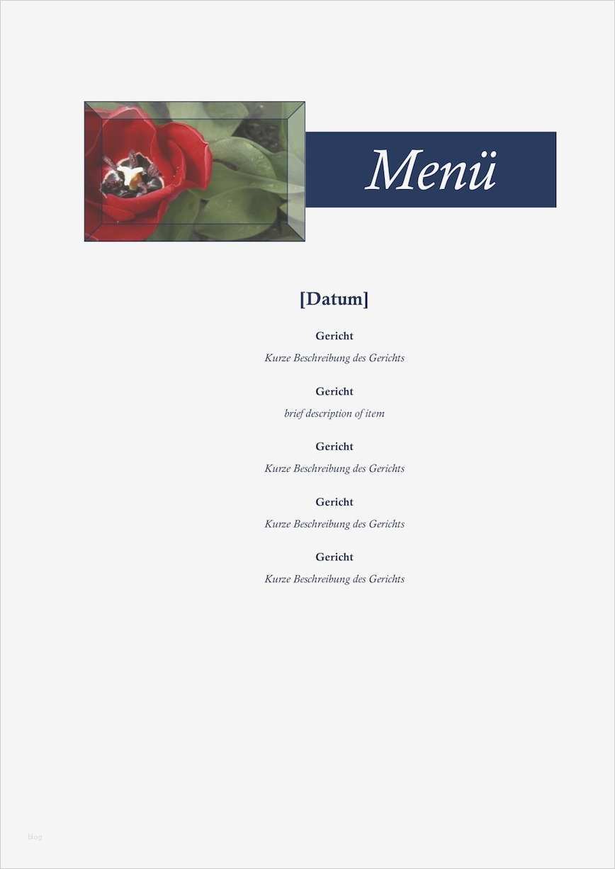 Menükarte Vorlage Word Erstaunlich Menükarte Vorlage Word Kostenlos