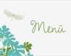 Menükarten Hochzeit Vorlagen Kostenlos Best Of Menükarte Hochzeit Libelle Türkis