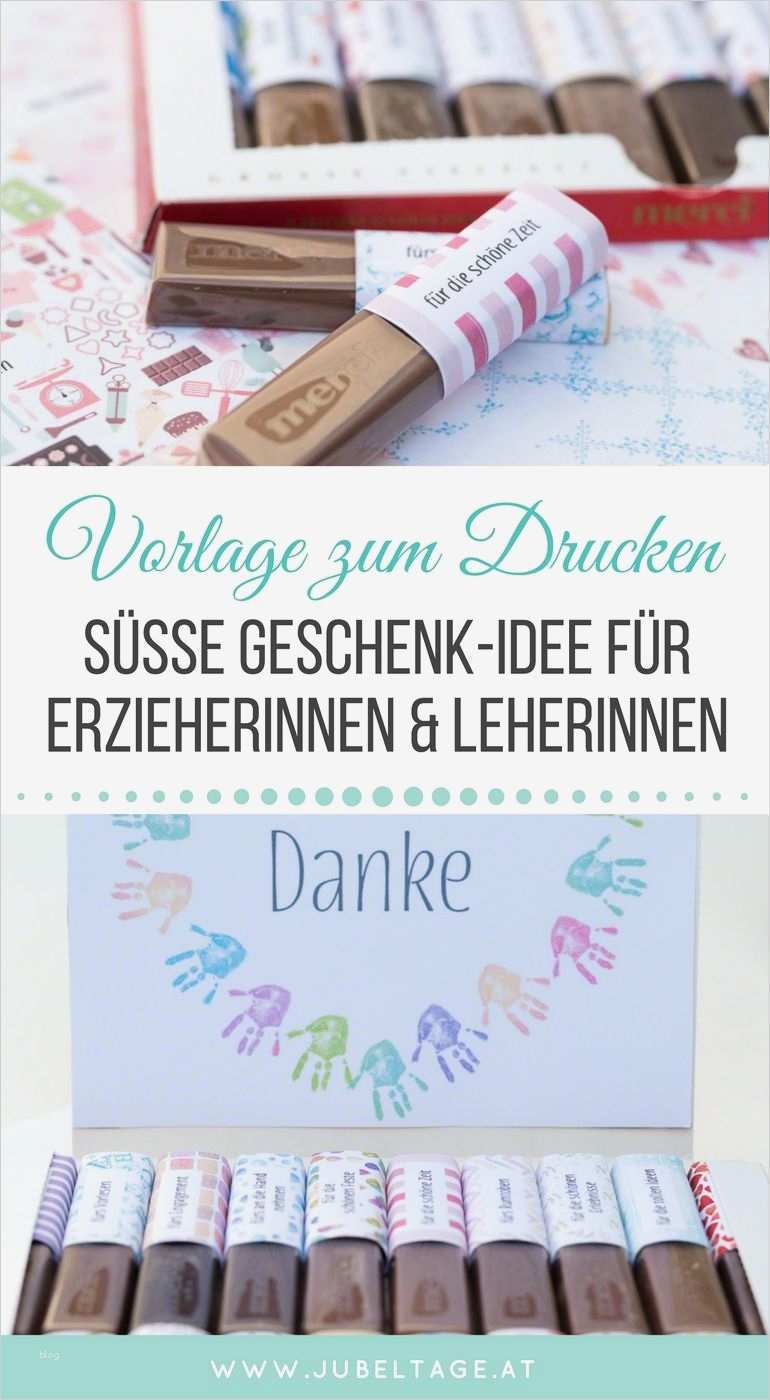 Merci Schokolade Beschriften Vorlage Inspiration 32 tolle Geschenke Für Erzieherinnen Lehrerinnen