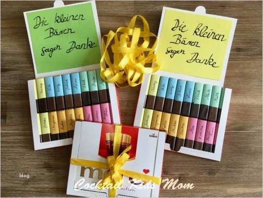 Merci Schokolade Beschriften Vorlage Luxus Diy Jahresabschluß Geschenk Für Den Kindergarten