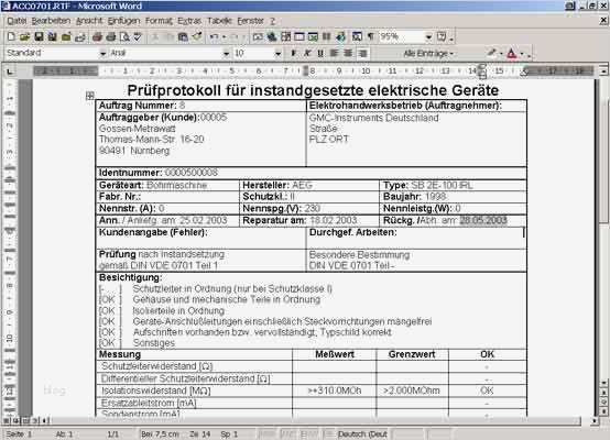 Messprotokoll Vorlage Excel Erstaunlich Pcc Word Excel