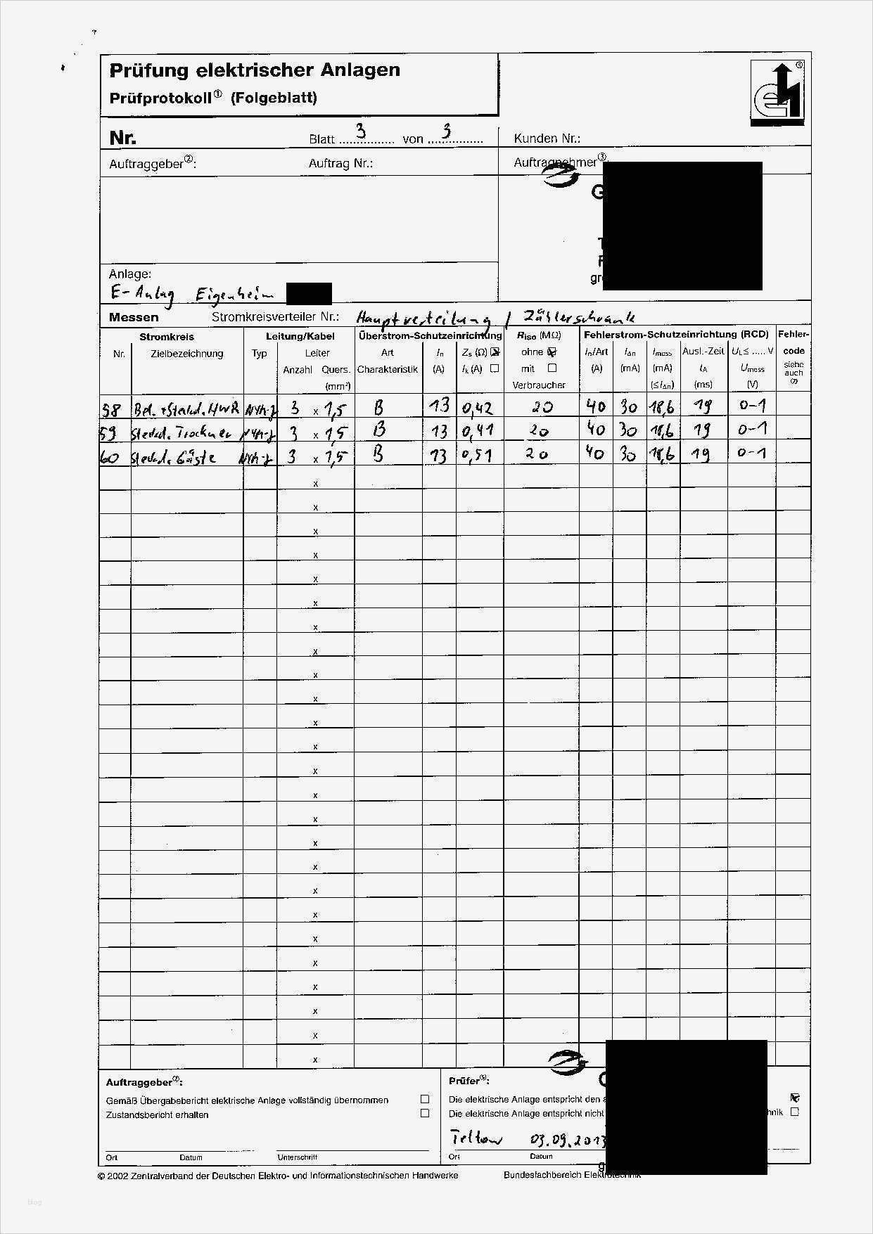 Messprotokoll Vorlage Genial Protokolle Erhalten Elektro Heizung