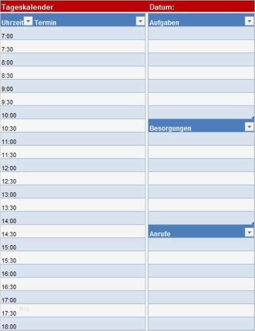 Microsoft Office Kalender Vorlagen Cool Großartig Tageskalender Vorlage Bilder Entry Level