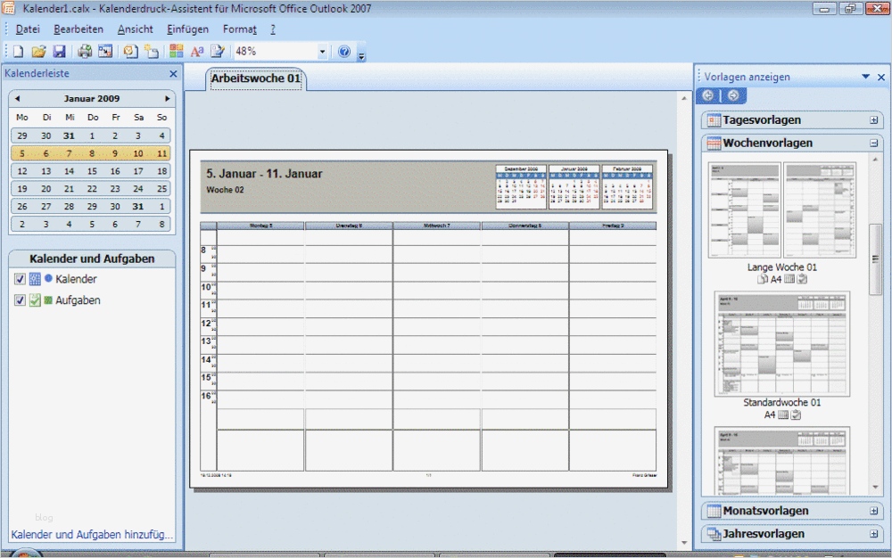 Microsoft Office Kalender Vorlagen Luxus Kalender Drucken Mit Dem assistenten Für Outlook 2007