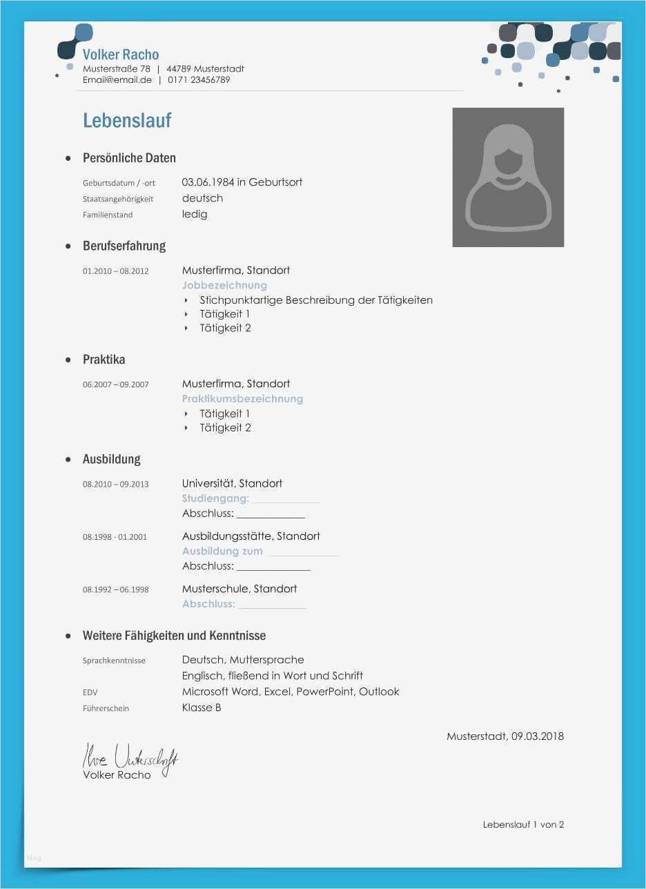 Microsoft Vorlagen Lebenslauf Beste Lebenslauf Vorlage Ausbildung Kostenloser Download
