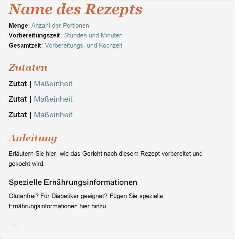 Microsoft Word Vorlagen Schön Rezept Karten Vorlage Word Vorlagen