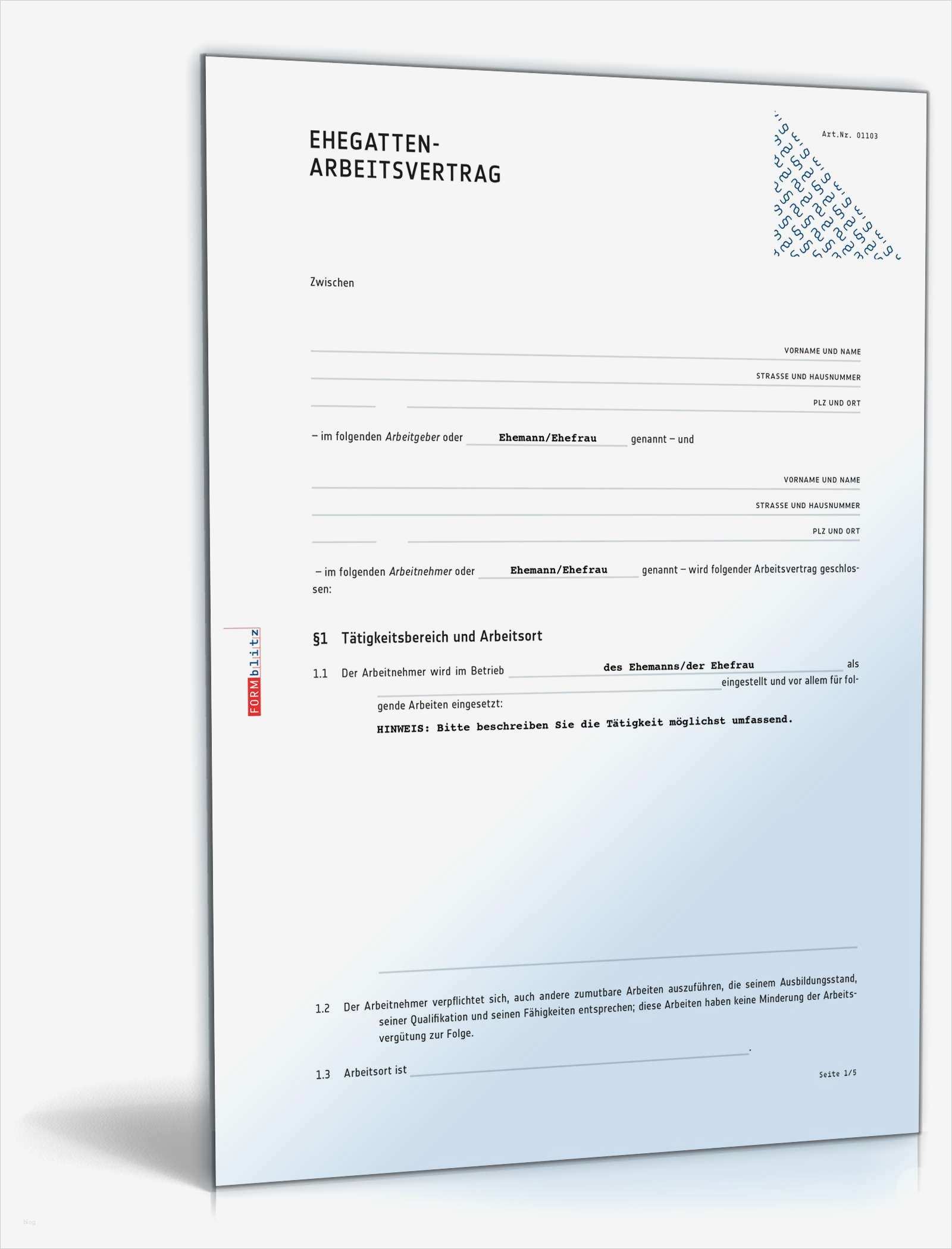 Midijob Arbeitsvertrag Vorlage Einzigartig Ehegatten Arbeitsvertrag