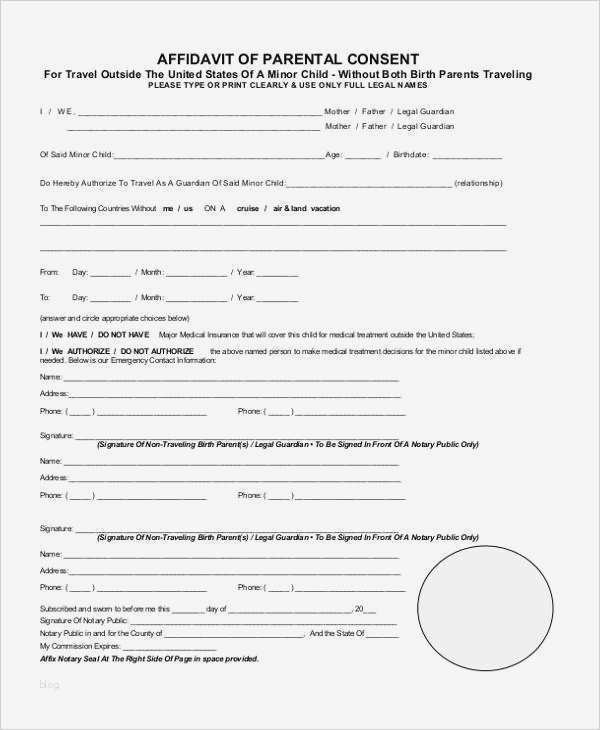 Mietaufhebungsvertrag Vorlage Erstaunlich Berühmt Affidavit Vorlage Kostenlos Zeitgenössisch