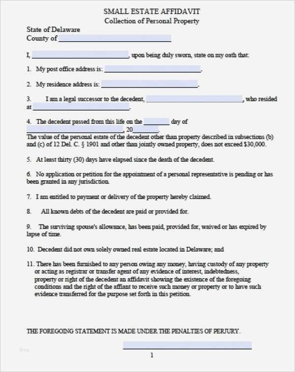 Mietaufhebungsvertrag Vorlage Genial Berühmt Affidavit Vorlage Kostenlos Zeitgenössisch