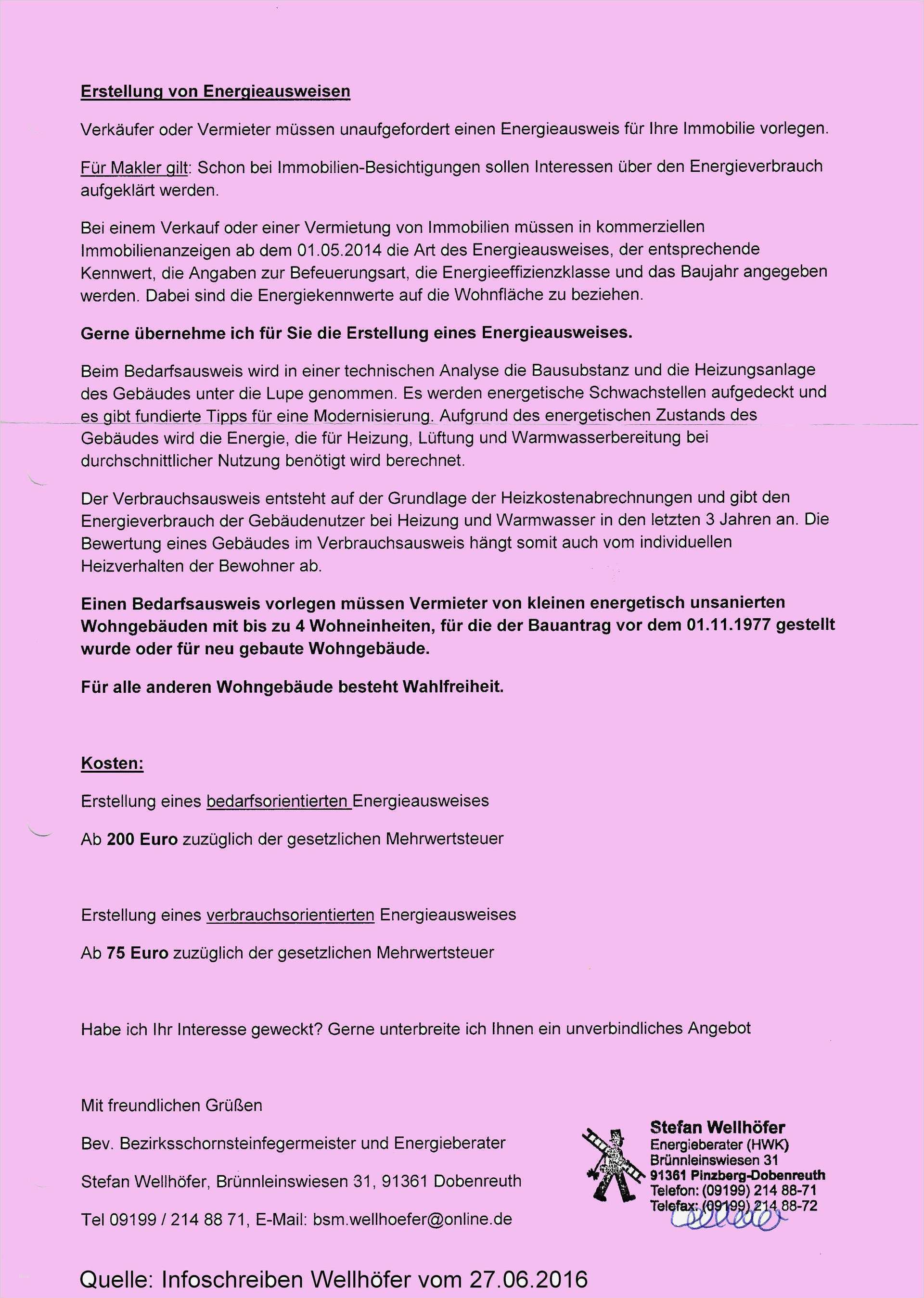 Mietkautionskonto Freigabeerklärung Vorlage Fabelhaft Seit Dem 1 Juli 2009 Wurde Der Energieausweis Durch