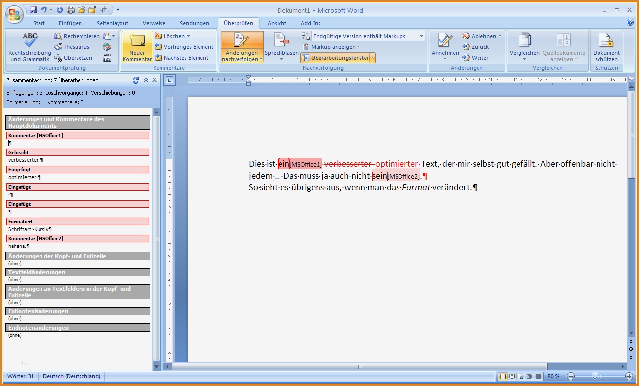 Mietkündigung Vorlage Erstaunlich 8 Word änderungen Nachverfolgen