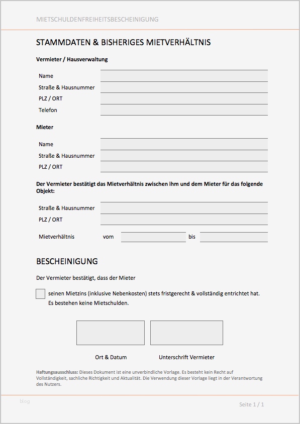 Mietschuldenfreiheitsbescheinigung Vorlage Luxus Mietschuldenfreiheitsbescheinigung 2018 Vorlage Als Word