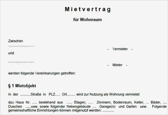 Mietvertrag Büro Vorlage Kostenlos Schönste Word Vorlage Mietvertrag Wohnung Download