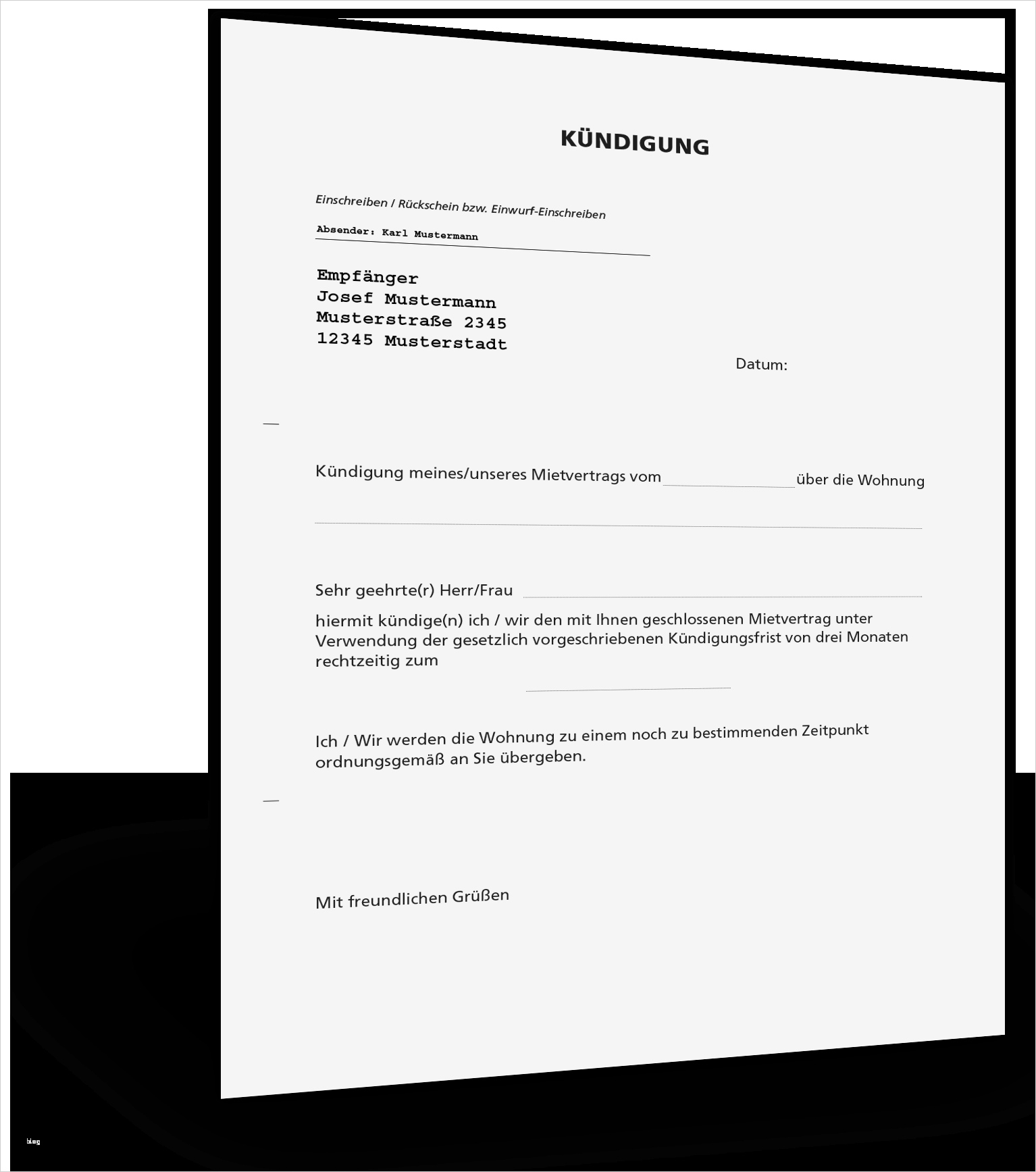Mietvertrag Fristlos Kündigen Vorlage Inspiration Kündigung Mietvertrag Musterbrief