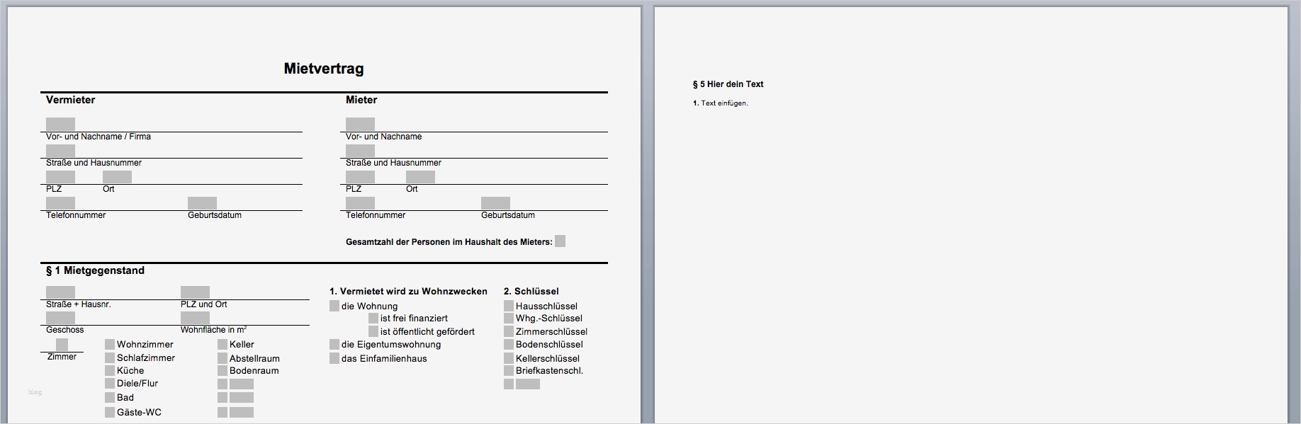 Mietvertrag Vorlage Zum Ausdrucken Inspiration Kostenlos Mietvertrag Im Word format Zum Anpassen