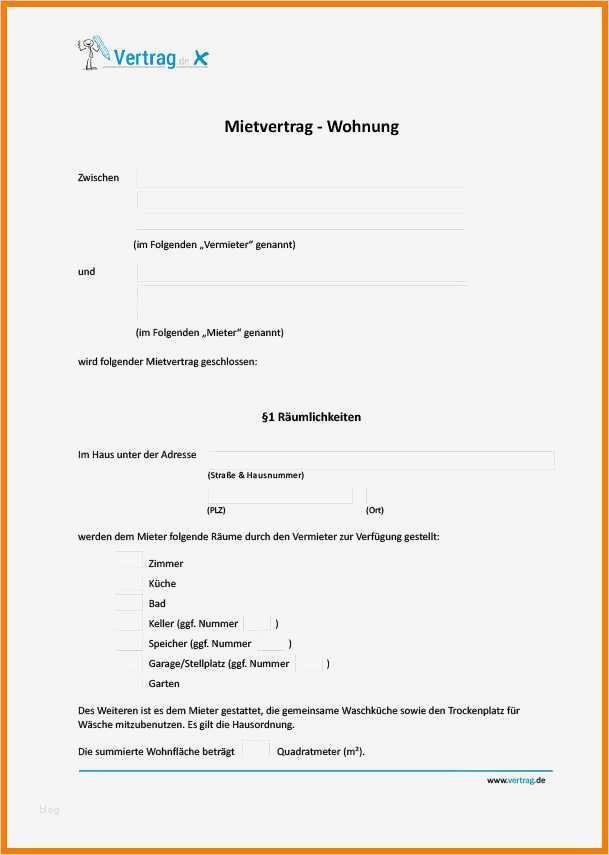 Mietvertrag Wohngemeinschaft Vorlage Schön 6 Mietvertrag Beispiel