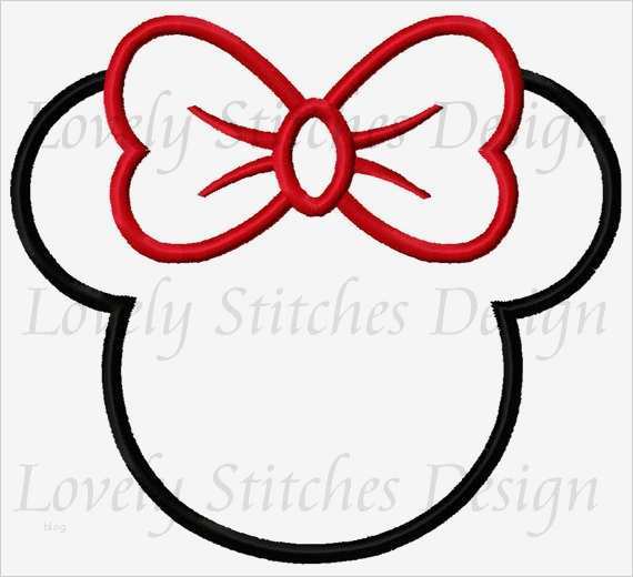 Minnie Mouse Kopf Vorlage Beste Minnie Mouse Head Applique Machine Embroidery Design No 0291