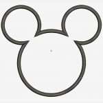 Minnie Mouse Kopf Vorlage Erstaunlich Mickey Mouse Kopf Applique Mickey Gesicht Von