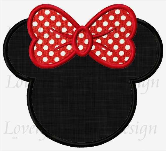 Minnie Mouse Kopf Vorlage Großartig Minnie Mouse Kopf Applique Machine Embroidery Design Nr 0291