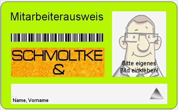 Mitarbeiterausweis Vorlage Erstaunlich Schmoltke Neue Mitarbeiterausweise