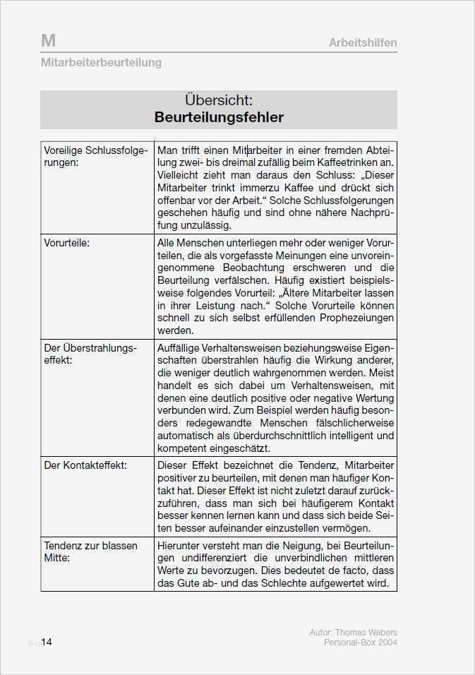 Mitarbeiterbeurteilung Vorlage Excel Fabelhaft Fehler Bei Beurteilungen Vermeidungsstrategien Jetzt