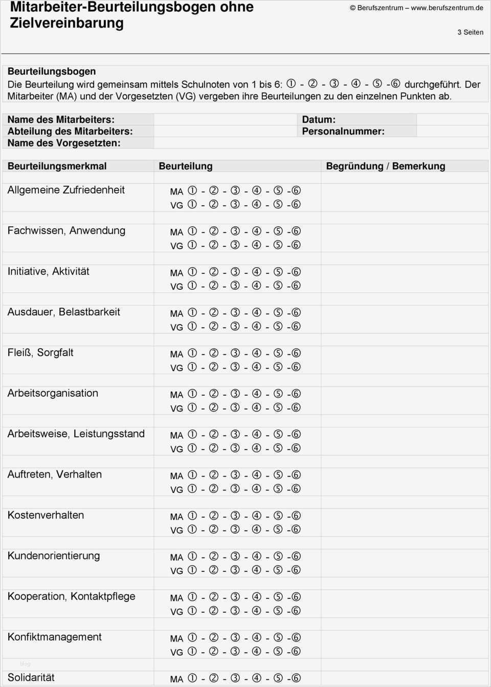 Mitarbeitergespräch Fragebogen Vorlage Angenehm Muster Und Arbeitsdokumente Für Personalarbeit Pdf