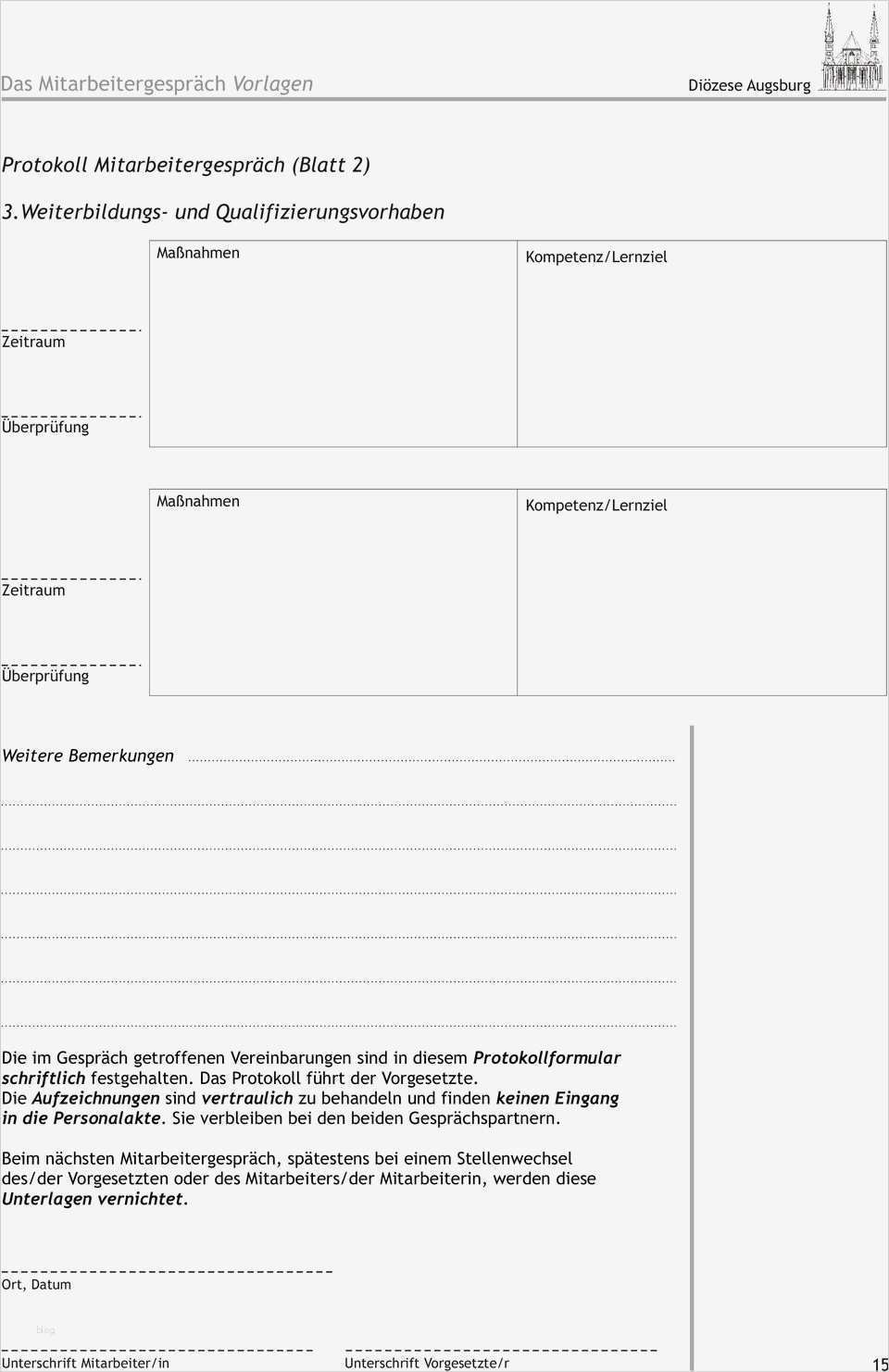 Mitarbeitergespräch Vorlage Pdf Großartig Das Mitarbeitergespräch Leitfaden Diözese Augsburg Pdf