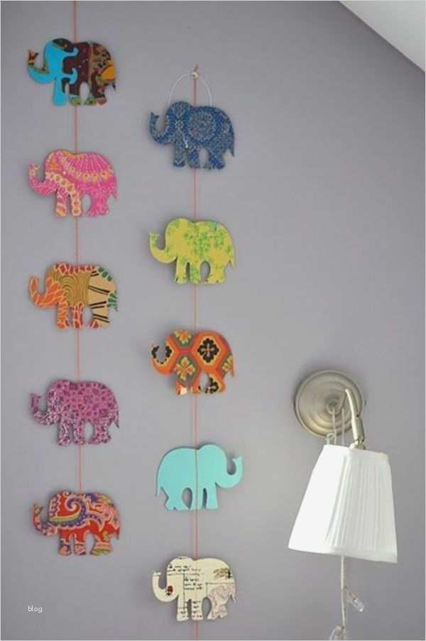 Mobile Basteln Vorlagen Papier Angenehm Babyzimmer Gestalten Diy Girlande Elefanten