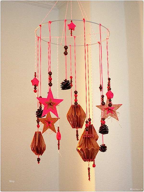 Mobile Basteln Vorlagen Papier Gut Nähblog Modage Weihnachtliches Mobilé Papier Plissee