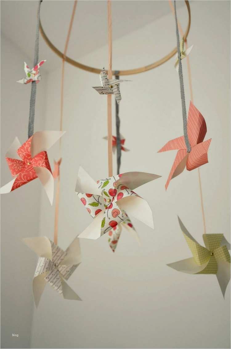 Mobile Basteln Vorlagen Papier Inspiration Baby Mobile Selber Basteln Aus Papier Ideen Und Anleitung
