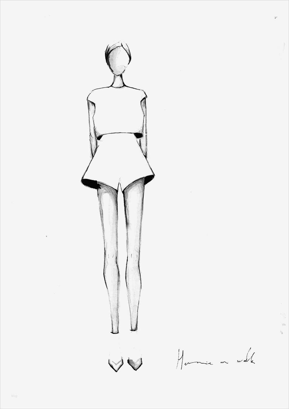 Mode Skizze Vorlage Best Of In 3 Schritten Zu Gelungenen Mode Illustrationen Mit Tusche