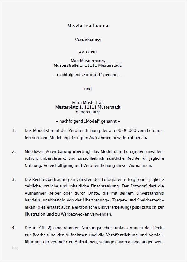 Modelvertrag Vorlage Einzigartig Vertrag Vorlage Digitaldrucke Modelvertrag 1 Angebote