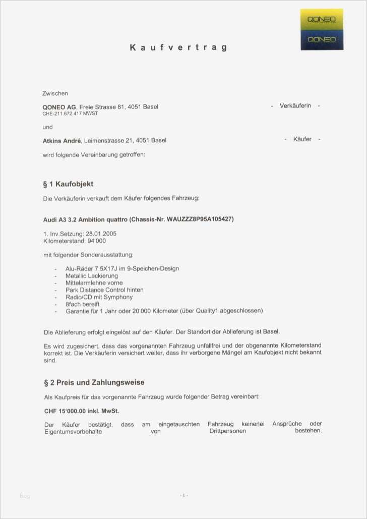 Modelvertrag Vorlage Genial Kaufvertrag Audi A3 3 2 Ambition atkins
