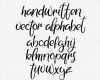 Moderne Kalligraphie Vorlagen Elegant Handschriftliche Pinsel Schriftart Brushpen Vektor
