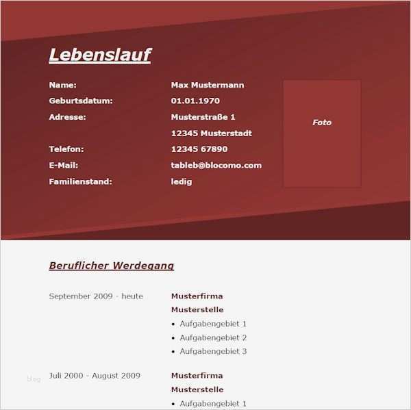 Moderner Lebenslauf Vorlage Gut 52 Best Images About Lebenslauf Muster & Vorlagen On Pinterest