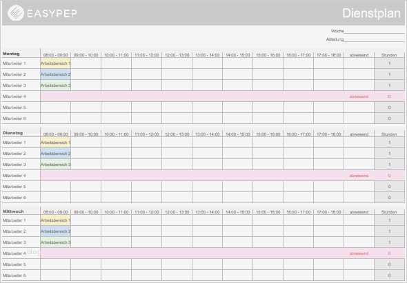 Monatsdienstplan Excel Vorlage Elegant Monats Nstplan Excel Vorlage Fresh Nett Mitarbeiter