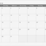 Monatskalender 2018 Vorlage Luxus Kalender 2018 Zum Ausdrucken Ikalender