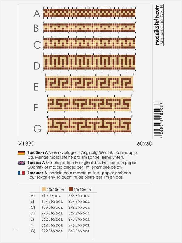 Mosaik Vorlagen Hübsch Mosaik Vorlagen Bordüren A Günstig Kaufen