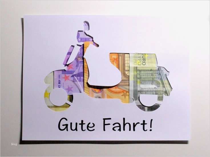 Geldgeschenke Basteln Mofa