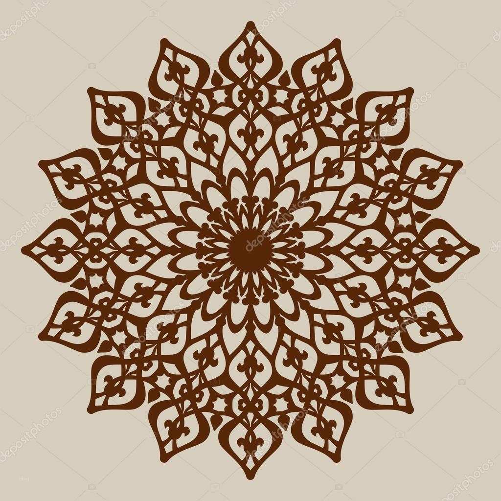Muster In Die Haare Rasieren Vorlagen Neu Die Mandala Muster Vorlage Für Dekorative Rosette