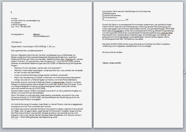 Musterbrief Vorlage Schön Kärnten Systematische Bespitzelung Von Journalisten – K2020