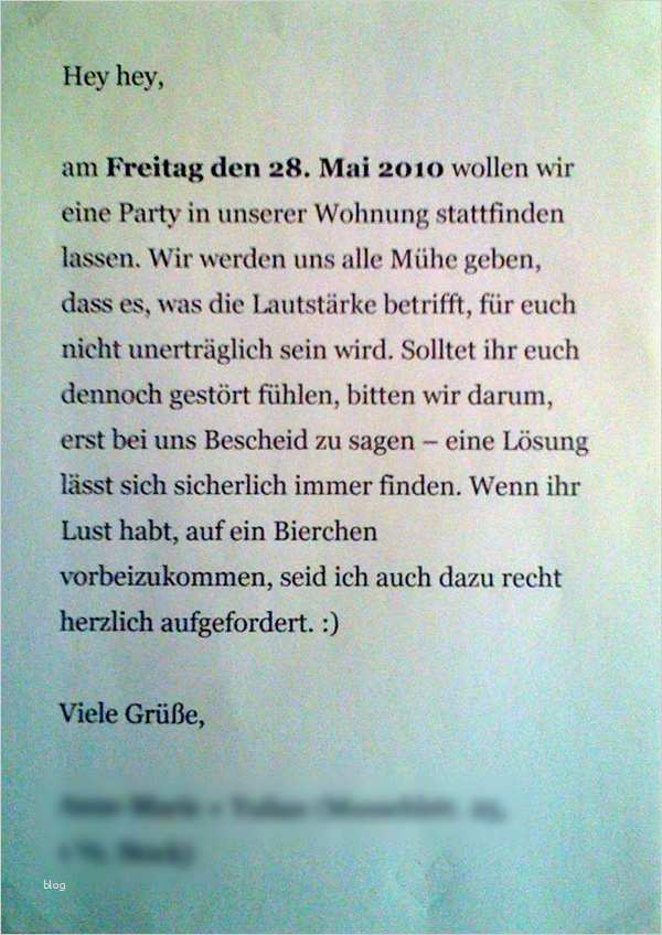 Nachbarn Party Ankündigung Vorlage Erstaunlich Viva Berolina Nachbar