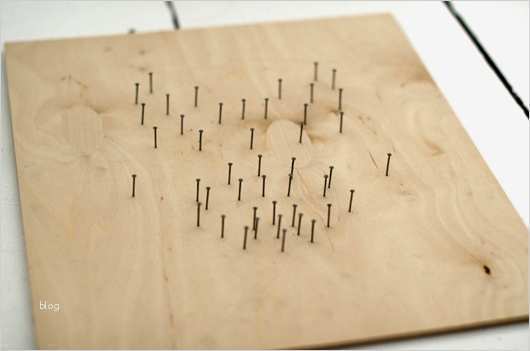 Nagelbild Vorlage Bewundernswert Diy Bild Mit NÄgeln Faden