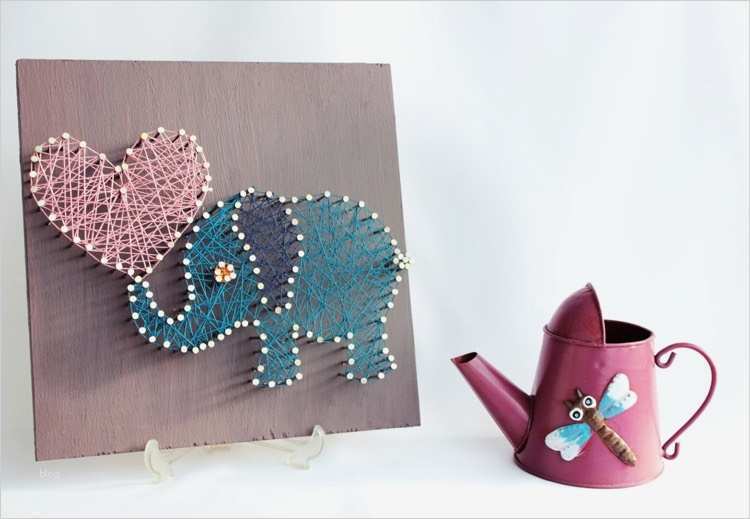 Nagelbilder Vorlagen Kinder Schön Fadenbilder Mit Nägeln Selber Machen Ideen Anleitung