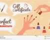 Nageldesign Gutschein Vorlagen Beste Großzügig Nagel Geschenkgutschein Schablone Frei