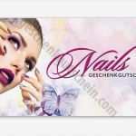 Nageldesign Gutschein Vorlagen Beste Ks267 Multicolor Gutschein