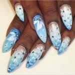 Nageldesign Vorlagen Bilder Genial Winternägel Mit Airbrush Nageldesign Bilder Und Vorlagen