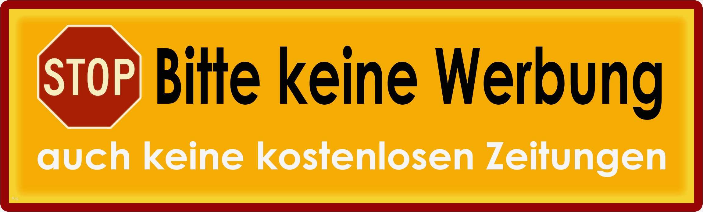 Namensschild Briefkasten Vorlage Erstaunlich Bitte Keine Werbung Einwerfen